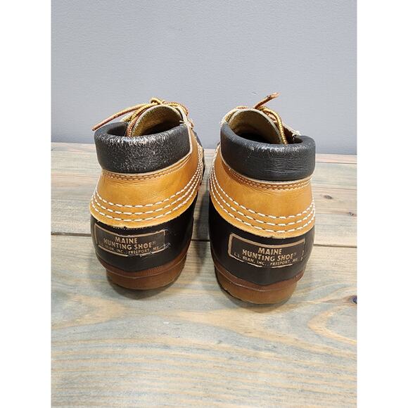 L.L. Bean Maine Hunting Shoe Duck Boots Size 8 Waterproof Leather & Rubber - Picture 4 of 8